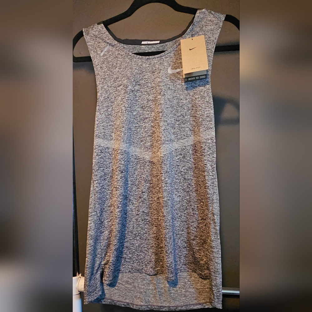 Nike Running Men's Heathered Gray Tank Top Size Small